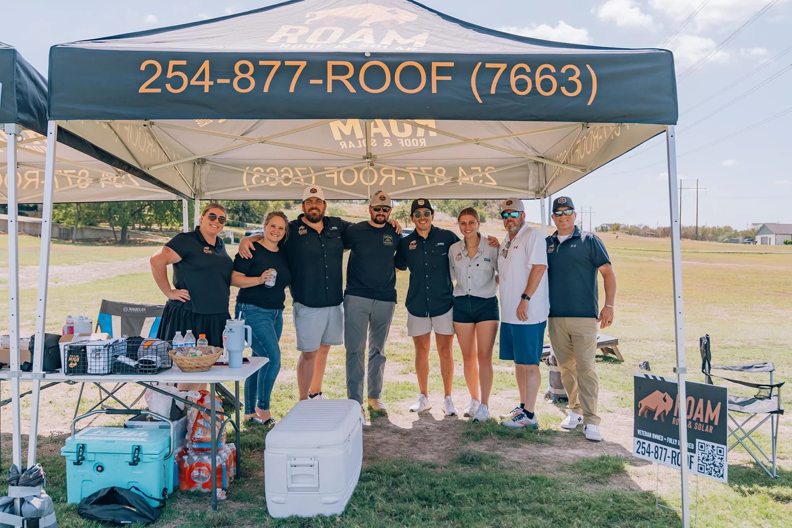 Roam Roof and Solar Team at a Community Event in Belton TX